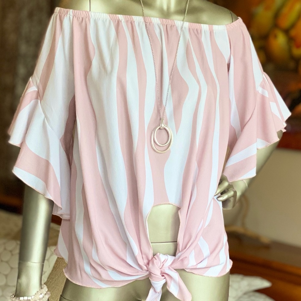 Off Shoulder Ruffle Top - Picture 7 of 14